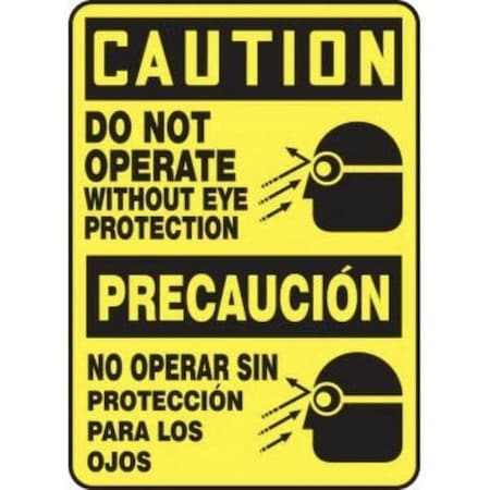 Accuform BILINGUAL SPANISH OSHA CAUTION SBMPPA630XL SBMPPA630XL